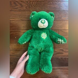 Build A Bear Shamrock Lucky Plaid Teddy Green Saint Patrick’s Day